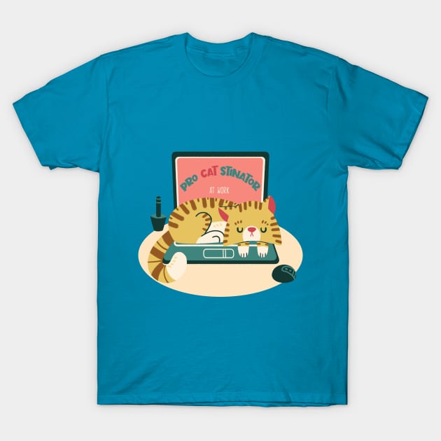 procrastinator cat T-Shirt by Angela Sbandelli Illustration and Design